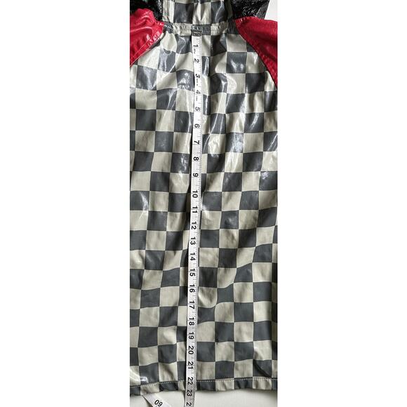 Disney Red Checkered Car's Lightning McQueen Racing Rain Jacket Size 7/8 - Picture 12 of 12